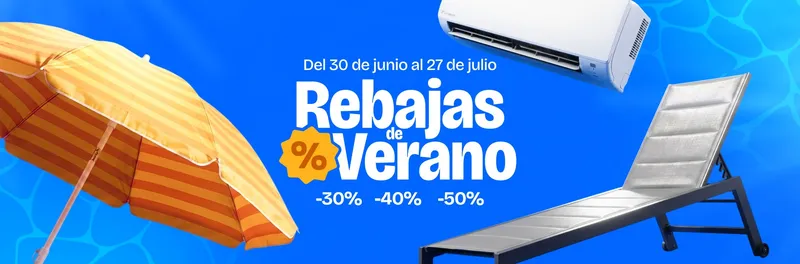 Rebajas de Verano — Del 30 de junio al 27 de julio, -30% -40% -50%