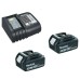 Taladro atornillador MAKITA 18V 3.0Ah + 2 Baterías, cargador, en caja - DDF453SFE