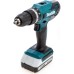 Taladro de impacto 18V 42Nm MAKITA 2 baterías BL1820G + cargador + 74 piezas - HP488DAEX1