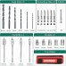 Taladro Atornillador 12V, HYCHIKA Destornillador Eléctrico, 30N.m Par Máx, 1500mAh Batería, 1 Hora de Carga Rápida, 6PCS Puntas, 6PCS HSS Brocas, 5PCS Llaves de vaso, 4PCS Brocas de Madera, 1 Bolsa