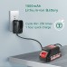 Taladro Atornillador 12V, HYCHIKA Destornillador Eléctrico, 30N.m Par Máx, 1500mAh Batería, 1 Hora de Carga Rápida, 6PCS Puntas, 6PCS HSS Brocas, 5PCS Llaves de vaso, 4PCS Brocas de Madera, 1 Bolsa
