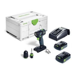Taladro atornillador a batería TXS 18- Plus - 2 Baterías 18 V 3.0 AH - Systainer - FESTOOL - 576895