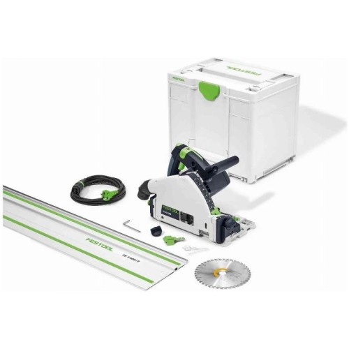FESTOOL TS 55 FEBQ-Plus-FS Sierra de inmersión - Con hoja Ø160 mm Madera + Rail FS1400/2 + Systainer SYS3 M 337 - 577010