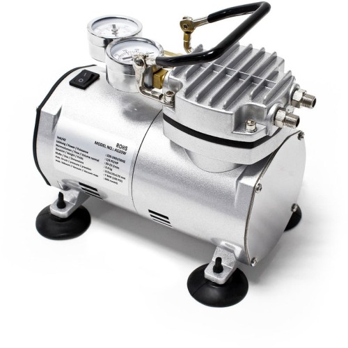 Compresor AS20W para aerografía con bomba de vacío y manómetro Accesorios aerografía