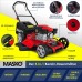 MASKO® 5en1 Cortacésped de gasolina con tracción trasera, función mulching, Easy Clean, altura de corte regulable en 8 niveles, anchura de corte 51cm