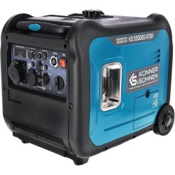 Generador inverter KS 5500iES ATSR de Könner & Söhn. Generador de corriente 5500 W, enchufe CEE 230 V, 32 A, 2 puertos USB, estación de alimentación con indicador LED, generador de emergencia EURO V