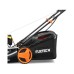 FUXTEC FX-RM5196eS cortacésped de gasolina autopropulsado 4en1 de arranque eléctrico con batería ZipGO ancho de corte 51cm, gasolina 196cc Easy Clean 6hp triturador/cortacésped 60L