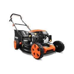 Cortacésped de Gasolina FUXTEC FX-RM4646ECO 46cm de Anchura de Corte - Potente Motor de Gasolina de 146cc Easy Clean 3en1 2,6KW Mulching recogedor de Hierba 50L