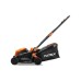 FUXTEC Cortacésped de batería FX-E1RM20 40 Volt (2x20V) Set con 2 baterías y Cargador - 33cm de Ancho de Corte / 35L de Bolsa de Recogida de Hierba
