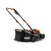 FUXTEC Cortacésped de batería FX-E1RM20 40 Volt (2x20V) Set con 2 baterías y Cargador - 33cm de Ancho de Corte / 35L de Bolsa de Recogida de Hierba