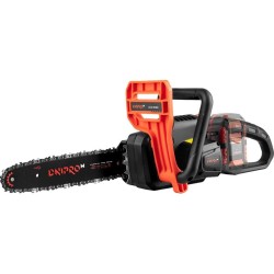 Dnipro-M Motosierra Inalámbrica 20V Brushless – Espada 20 cm, Lubricación Automática, Tensado sin Herramientas, Freno de Cadena, 3,1 kg – Sin Batería ni Cargador – DCS-201BC