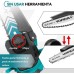 Motosierra eléctrica inalámbrica de 8 pulgadas con 2 baterías y 2 cadenas, motosierra portátil de una mano