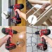 Taladro Atornillador Inalámbrico 18v + 2 Baterías de Litio + 52 Accesorios - Rojo