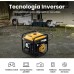 Inverter grupos electrógenos Portátil 3500W Gasolina 4 tiempos con 2 tomas de 230V, Estación de Energía Electrica Doméstico, Silencioso y Ligero para Camping Autocaravan Apagón Construcción maXpeeding