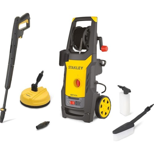 Stanley Hidrolimpiadora de Alta Presión SXPW24BX, para Coches y Exteriores del Hogar, con Limpiador de Superfícies y Cepillo Fijo (2400W, 170 bar, 500l/h)