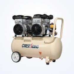Compresor Aire Silencioso Sin Aceite 50L OTS550W x 2-50L