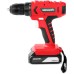 Taladro atornillador y perforador inalámbrico, batería litio 21V de 1.3Ah, velocidad 1500rpm, con batería, cargador y maletín incluidos - Greencut TD210L