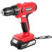 Taladro atornillador y perforador inalámbrico, batería litio 21V de 1.3Ah, velocidad 1500rpm, con batería, cargador y maletín incluidos - Greencut TD210L