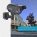 Cámara de vigilancia solar inalámbrica para exteriores, circuito cerrado de seguridad, luz LED intermitente, impermeable, color negro