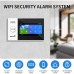 Sistema de alarma inalámbrico para el hogar, sistema de seguridad Wi-Fi con pantalla táctil inalámbrica de 4.3
